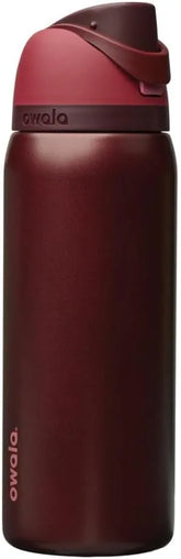 Owala FreeSip Stainless Steel Water Bottle 32 oz Black Cherry