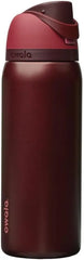 Owala FreeSip Stainless Steel Water Bottle 32 oz Black Cherry
