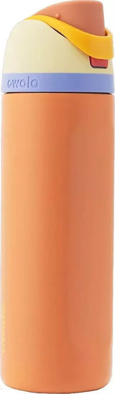 Owala FreeSip Stainless Steel Water Bottle, Lemon Meringue, 24 oz