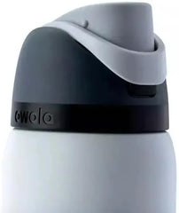 Owala FreeSip Water Bottle, White (Sleek), Stainless Steel, 32 fl oz, with Integrated Straw
