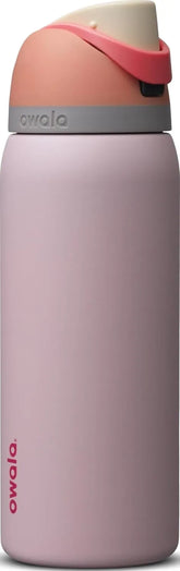 Owala FreeSip Stainless Steel Water Bottle 32 oz Orange/Pink (Peachy Rose)