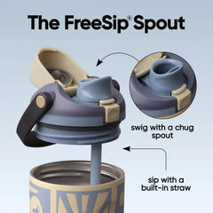 Owala FreeSip Sway Stainless Steel Water Bottle 30 oz Vintage Surf