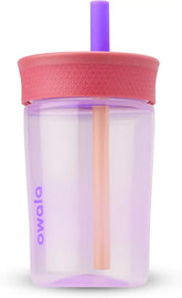 Owala Tumbler Kids Plastic Water Bottle 15 oz Lilac Rocket