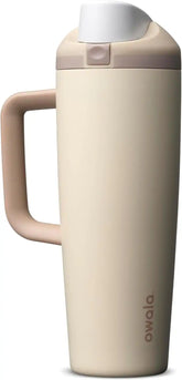 Owala FreeSip Tumbler Stainless Steel Water Bottle 30 oz Lightly Toasted