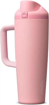 Owala FreeSip Tumbler Stainless Steel Water Bottle 30 oz Rose Quartz