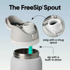 Owala FreeSip Stainless Steel Water Bottle 32 oz Iced Breeze