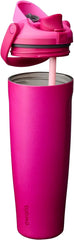 Owala FreeSip Sway Insulated Stainless Steel Water Bottle with Two-Way Spout, Built-In Straw and Bucket Handle, Made for Travel, School, and Sports, 40oz, BPA Free, Leak Proof, Read My Lips