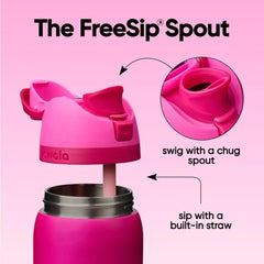 Owala FreeSip Stainless Steel Water Bottle 40 oz Read My Lips