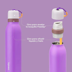 Owala FreeSip Twist Stainless Steel Water Bottle 24 oz California Grapevine