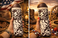 Owala 24fl oz Stainless Steel Special Edition FreeSip Water Bottle - Cowgirl Core