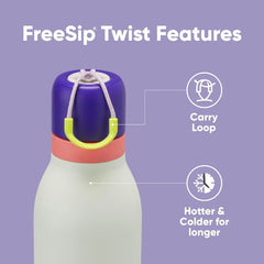 Owala FreeSip Twist Stainless Steel Water Bottle 18 oz Minty Horizons