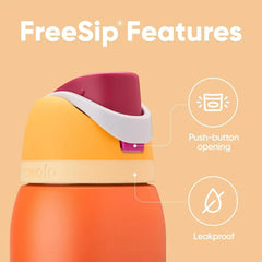Owala FreeSip Stainless Steel Water Bottle 32 oz Citrus Crush