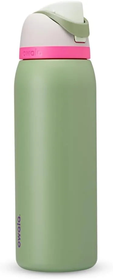 Neon Sage 32oz Owala FreeSip Stainless Steel Water Bottle