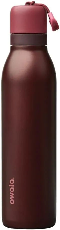 Owala FreeSip Twist Stainless Steel Water Bottle 24 oz Black Cherry