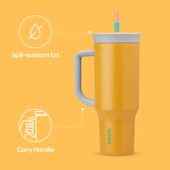 Owala Tumbler Stainless Steel Water Bottle 40 oz Tropical