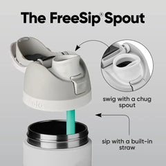 Owala FreeSip Stainless Steel Water Bottle 24 oz Blue (Blue Jay)