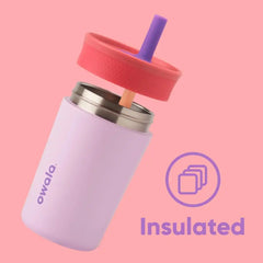 Owala Tumbler Kids Stainless Steel Water Bottle 12 oz Home Base