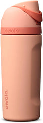 Owala FreeSip Kids Stainless Steel Water Bottle 16 oz Peach of Mind