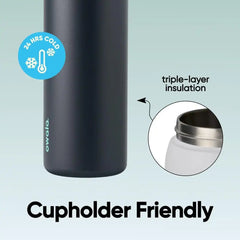 Owala FreeSip Stainless Steel Water Bottle 40 oz Foggy Tide (Pack of 8)