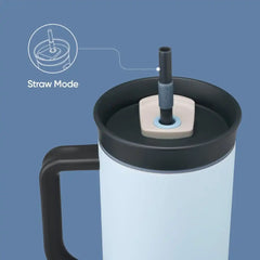 Owala Tumbler Stainless Steel Water Bottle 40 oz The Great Blue