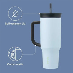 Owala Tumbler Stainless Steel Water Bottle 40 oz The Great Blue