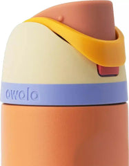 Owala FreeSip Stainless Steel Water Bottle, Lemon Meringue, 24 oz