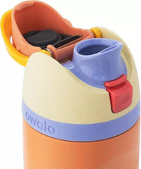 Owala FreeSip Stainless Steel Water Bottle, Lemon Meringue, 24 oz