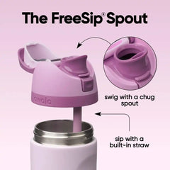 Owala FreeSip Kids Stainless Steel Water Bottle 16 oz Lilac You A lot