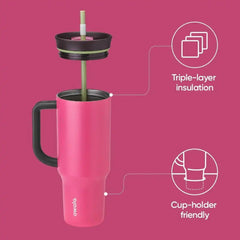 Owala Tumbler Stainless Steel Water Bottle 40 oz Watermelon Breeze