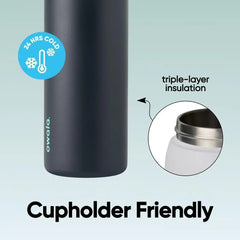 Owala FreeSip Stainless Steel Water Bottle 32 oz Foggy Tide