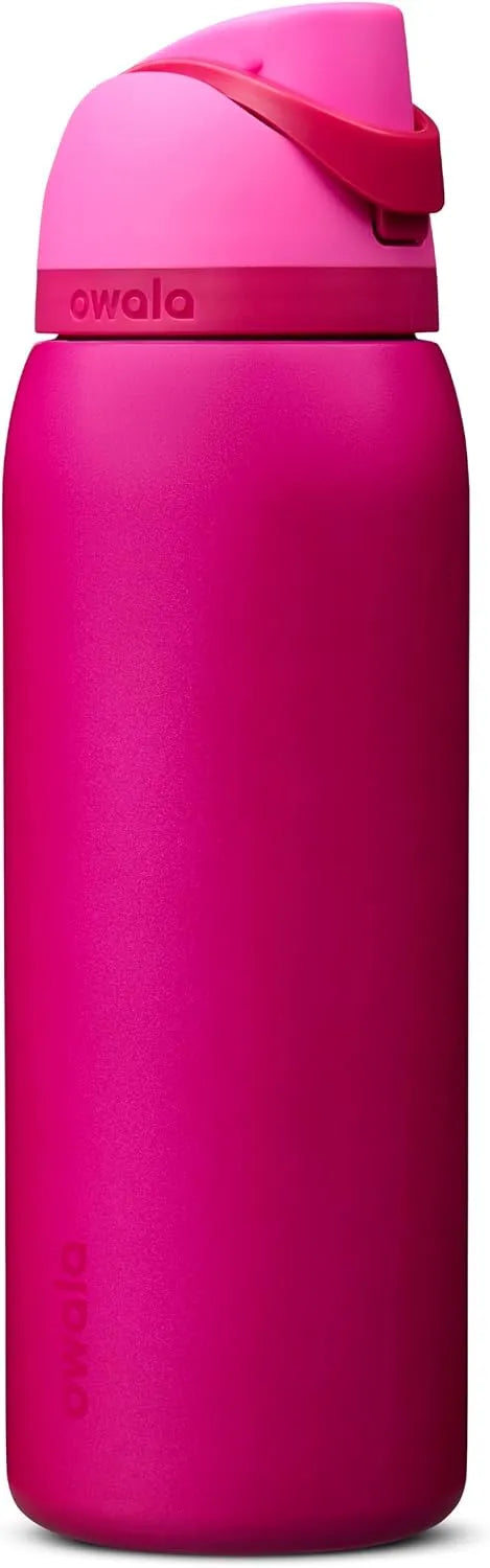 Owala FreeSip Stainless Steel Water Bottle 40 oz Read My Lips