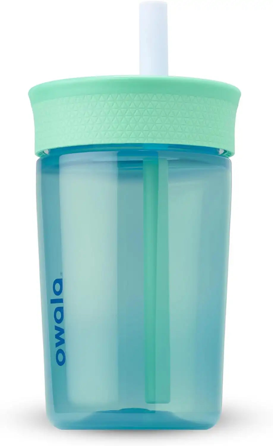 Owala Tumbler Kids Plastic Water Bottle 15 oz Blues