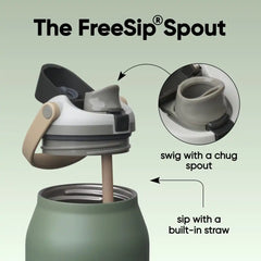 Owala FreeSip Sway Stainless Steel Water Bottle 64 oz Greenhouse