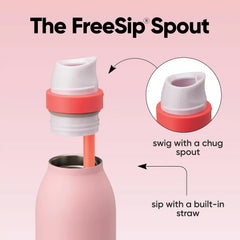 Owala FreeSip Twist Stainless Steel Water Bottle 24 oz Angel Food Cake