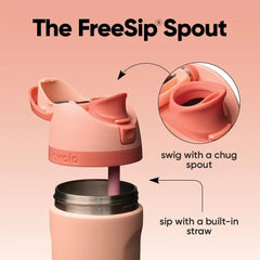 Owala FreeSip Kids Stainless Steel Water Bottle 16 oz Peach of Mind