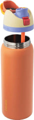 Owala FreeSip Stainless Steel Water Bottle, Lemon Meringue, 32 oz