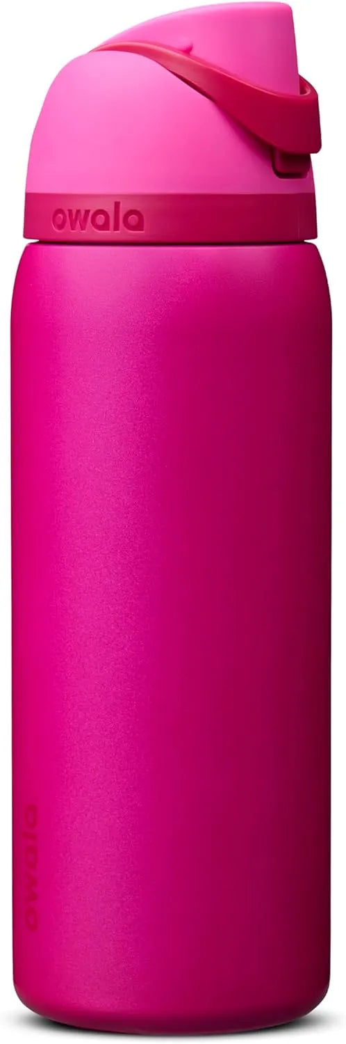 Owala FreeSip Stainless Steel Water Bottle 32 oz Read My Lips