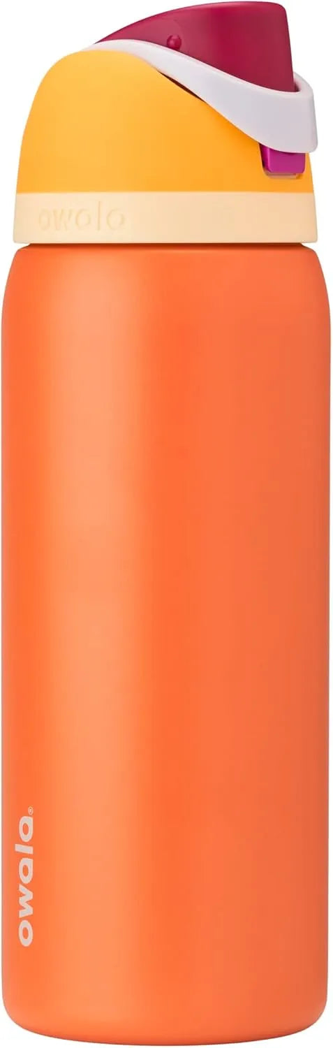 Owala FreeSip Stainless Steel Water Bottle 32 oz Citrus Crush