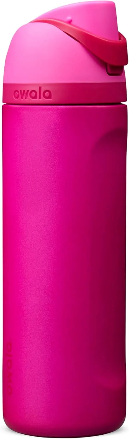Owala FreeSip Stainless Steel Water Bottle 24 oz Read My Lips
