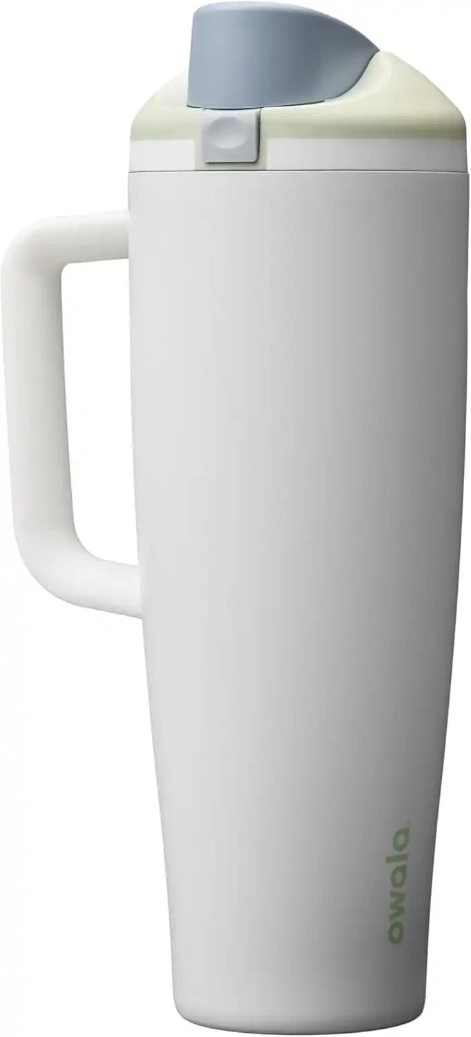 Owala FreeSip Tumbler Stainless Steel Water Bottle 40 oz Iced Breeze