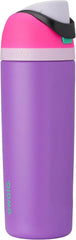 Owala FreeSip Stainless Steel Water Bottle 19 oz Pink/Purple (Darling Diva)