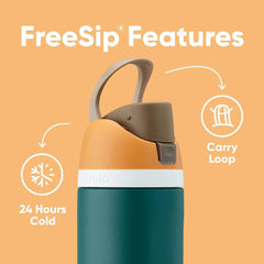Owala FreeSip Stainless Steel Water Bottle 24 oz Surfs Edge