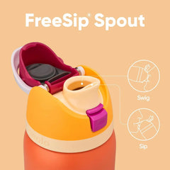Owala FreeSip Stainless Steel Water Bottle 32 oz Citrus Crush