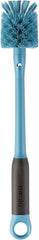 Owala 2-in-1 Water Bottle Brush Cleaner and Water Bottle Straw Cleaner Brush, Water Bottle Brush with Removable Head and Twist n� Hide Straw Brush, Smokey Blue