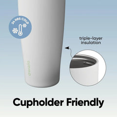 Owala FreeSip Tumbler Stainless Steel Water Bottle 40 oz Iced Breeze