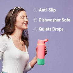 Owala Silicone Boot Accessory for Stainless Steel Water Bottles, Anti-Slip Dent Protective Sleeve, Protects FreeSip, Mint, Made 24 Oz Water Bottle